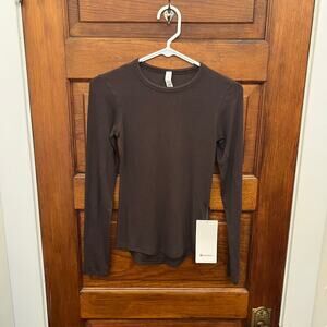 Lululemon Hold Tight Long Sleeve Espresso Brown sz 2 NWT's $68